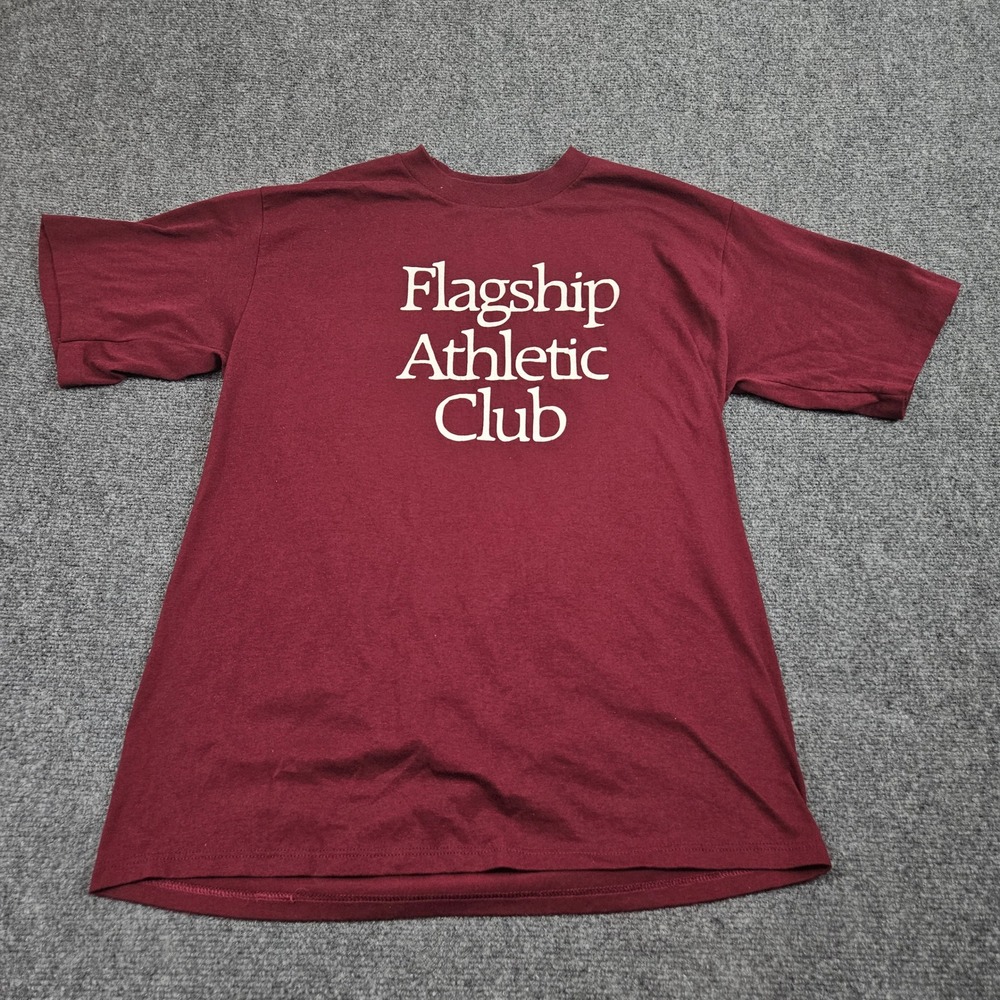 Vintage Flagship Athletic Club Tshirt Mens XL Maroon Made in USA Hawaii Maui